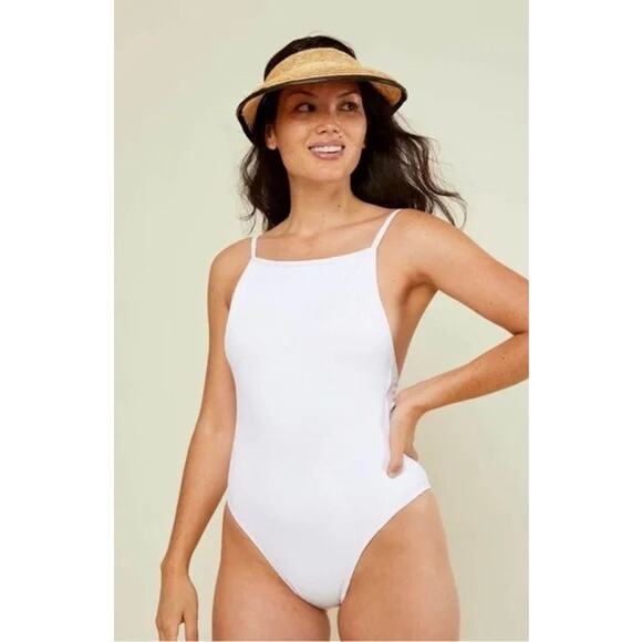 Andie Swim the Paloma One Piece in White M Tall NWT - Picture 4 of 10